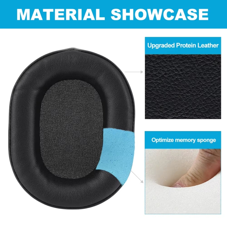 1pair Headphone Leather Sponge Cover For CORSAIR HS55 / HS55 PRO / HS65(Black) 1pair Headphone Leather Sponge Cover For CORSAIR HS55 / HS55 PRO / HS65(Black)