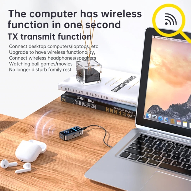 GT69 Digital Display Bluetooth Receiver Transmitter Amplifier Audio Adapter GT69 Digital Display Bluetooth Receiver Transmitter Amplifier Audio Adapter