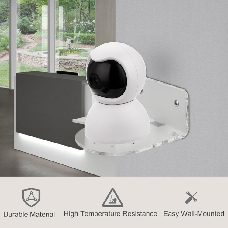 YX135 3pcs / Set Acrylic Wall Mount Bracket For Baby Monitor / Safety Camera  / Speaker