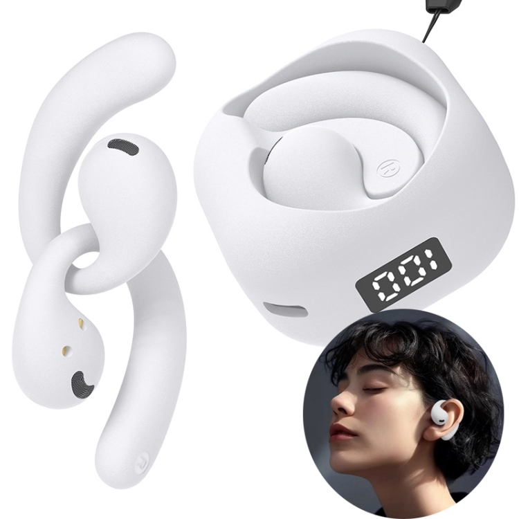 Bluetooth 5.4 Earphones OWS Hanging Wireless Earphone Noise Cancelling Stereo Sound Sports Earbuds(White) Bluetooth 5.4 Earphones OWS Hanging Wireless Earphone Noise Cancelling Stereo Sound Sports Earbuds(White)