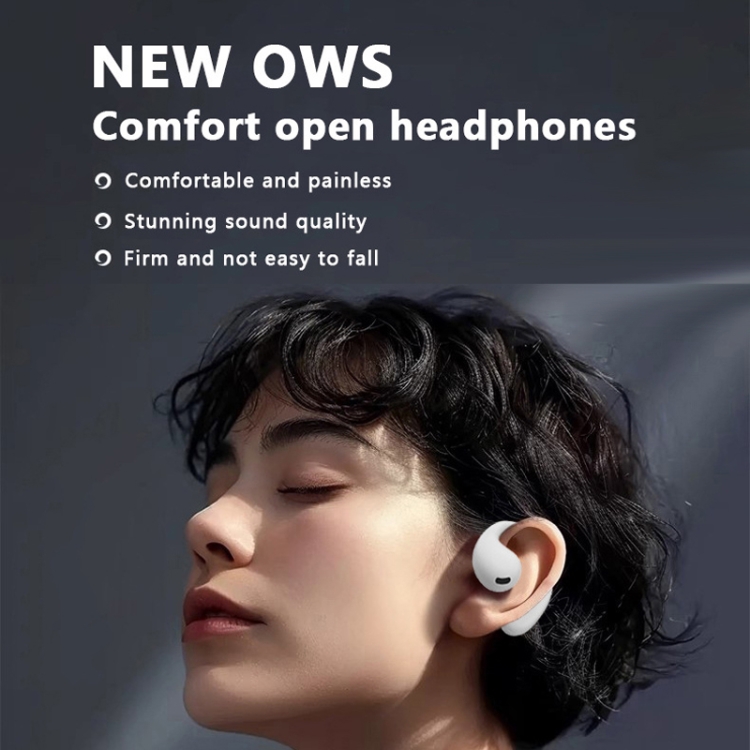 Bluetooth 5.4 Earphones OWS Hanging Wireless Earphone Noise Cancelling Stereo Sound Sports Earbuds(White) Bluetooth 5.4 Earphones OWS Hanging Wireless Earphone Noise Cancelling Stereo Sound Sports Earbuds(White)