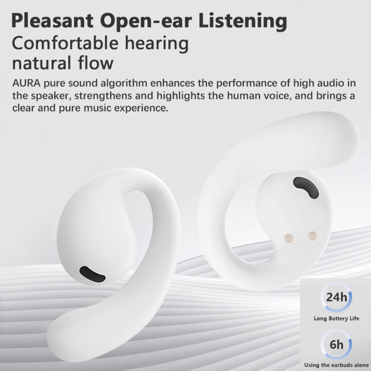 Bluetooth 5.4 Earphones OWS Hanging Wireless Earphone Noise Cancelling Stereo Sound Sports Earbuds(White) Bluetooth 5.4 Earphones OWS Hanging Wireless Earphone Noise Cancelling Stereo Sound Sports Earbuds(White)