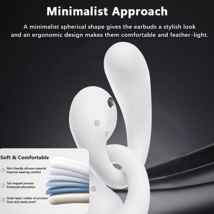 Bluetooth 5.4 Earphones OWS Hanging Wireless Earphone Noise Cancelling Stereo Sound Sports Earbuds(White) Bluetooth 5.4 Earphones OWS Hanging Wireless Earphone Noise Cancelling Stereo Sound Sports Earbuds(White)