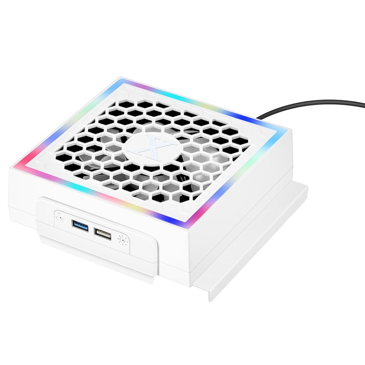 For XBOX Series S Console Side-mounted Cooling Fan RGB Color Light Radiator - 2