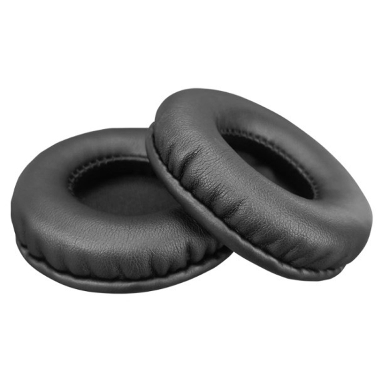 For Edifier K550 2pcs Headphone Sponge Leather Case 6cm Earmuffs(Black) For Edifier K550 2pcs Headphone Sponge Leather Case 6cm Earmuffs(Black)