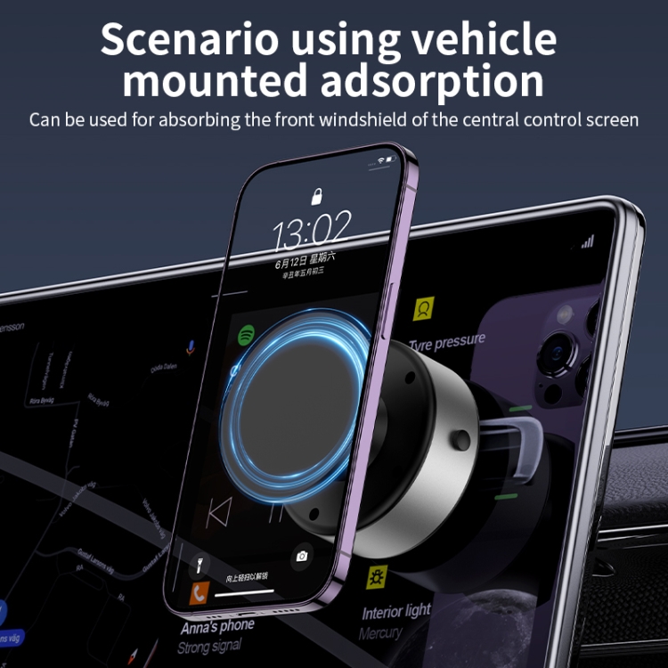 AIMITE X11 Car Vacuum Adsorption Cell Phone Magnetic Holder Universal Adjustable Navigation Support Bracket(Black Ordinary Model) AIMITE X11 Car Vacuum Adsorption Cell Phone Magnetic Holder Universal Adjustable Navigation Support Bracket(Black Ordinary Model)
