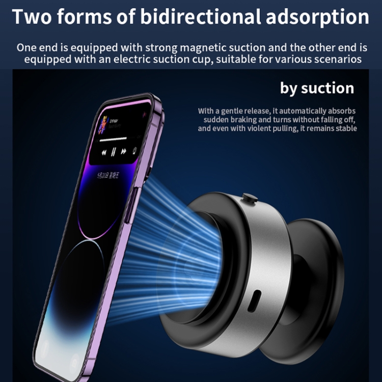 AIMITE X11 Car Vacuum Adsorption Cell Phone Magnetic Holder Universal Adjustable Navigation Support Bracket(Black Ordinary Model) AIMITE X11 Car Vacuum Adsorption Cell Phone Magnetic Holder Universal Adjustable Navigation Support Bracket(Black Ordinary Model)