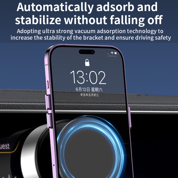 AIMITE X11 Car Vacuum Adsorption Cell Phone Magnetic Holder Universal Adjustable Navigation Support Bracket(Black Ordinary Model) AIMITE X11 Car Vacuum Adsorption Cell Phone Magnetic Holder Universal Adjustable Navigation Support Bracket(Black Ordinary Model)