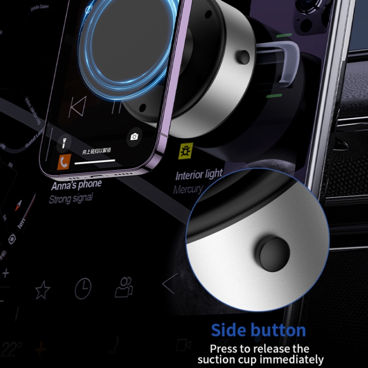 AIMITE X11 Car Vacuum Adsorption Cell Phone Magnetic Holder Universal Adjustable Navigation Support Bracket(Black Ordinary Model) AIMITE X11 Car Vacuum Adsorption Cell Phone Magnetic Holder Universal Adjustable Navigation Support Bracket(Black Ordinary Model)