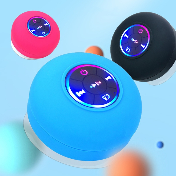 Bathroom Suction Cup Waterproof Bluetooth Stereo Portable Home Outdoor Dazzling Colorful Speaker(Black) Bathroom Suction Cup Waterproof Bluetooth Stereo Portable Home Outdoor Dazzling Colorful Speaker(Black)