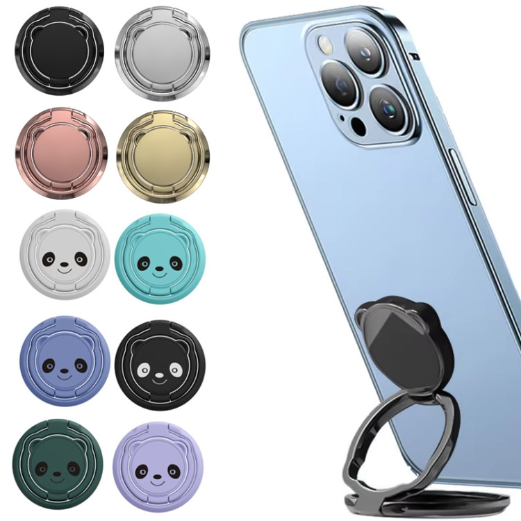 Universal Mobile Folding Finger Ring Holder 360 Rotation Desktop Phone Holder(Black) Universal Mobile Folding Finger Ring Holder 360 Rotation Desktop Phone Holder(Black)