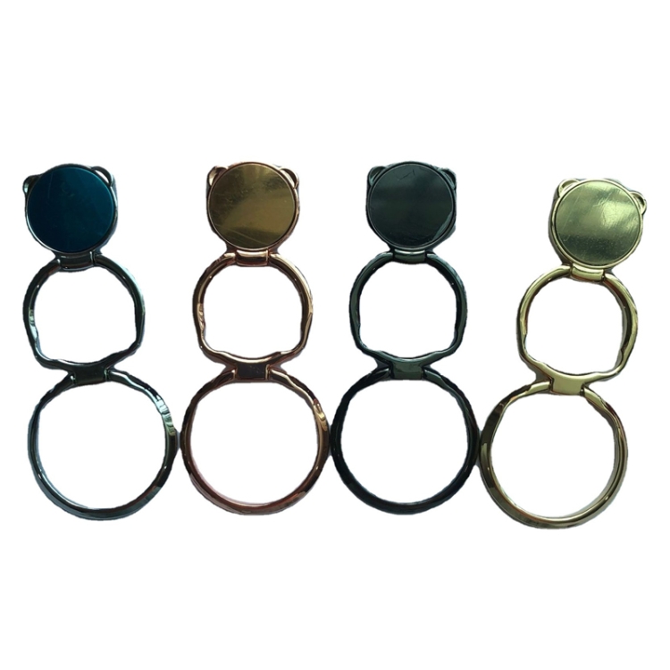 Universal Mobile Folding Finger Ring Holder 360 Rotation Desktop Phone Holder(Black) Universal Mobile Folding Finger Ring Holder 360 Rotation Desktop Phone Holder(Black)