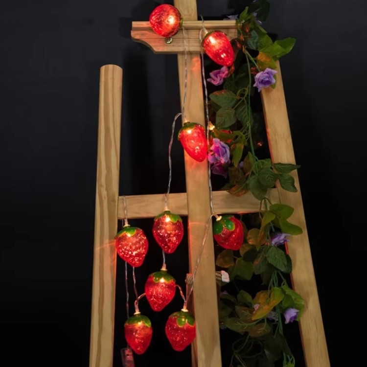 USB Strawberry Light String LED Christmas Decoration Lights, Length: 1.5m  10 Light