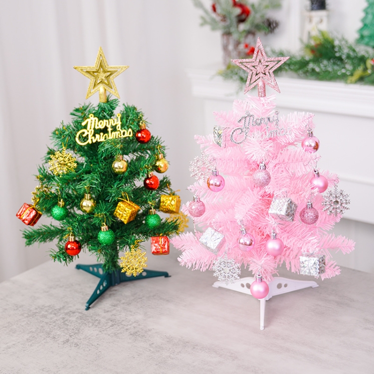 40cm Mini Desktop Christmas Tree Decoration(Pink)