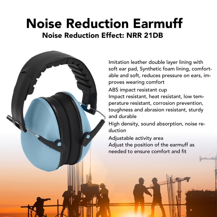 Thickened Foldable Sleeping Noise Reduction Earmuffs Labor Protection Earmuffs(Blue) Thickened Foldable Sleeping Noise Reduction Earmuffs Labor Protection Earmuffs(Blue)