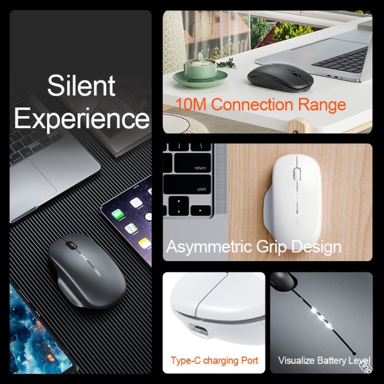 Inphic M1 2nd Generation Wireless Mice Rechargeable Mute Business ...