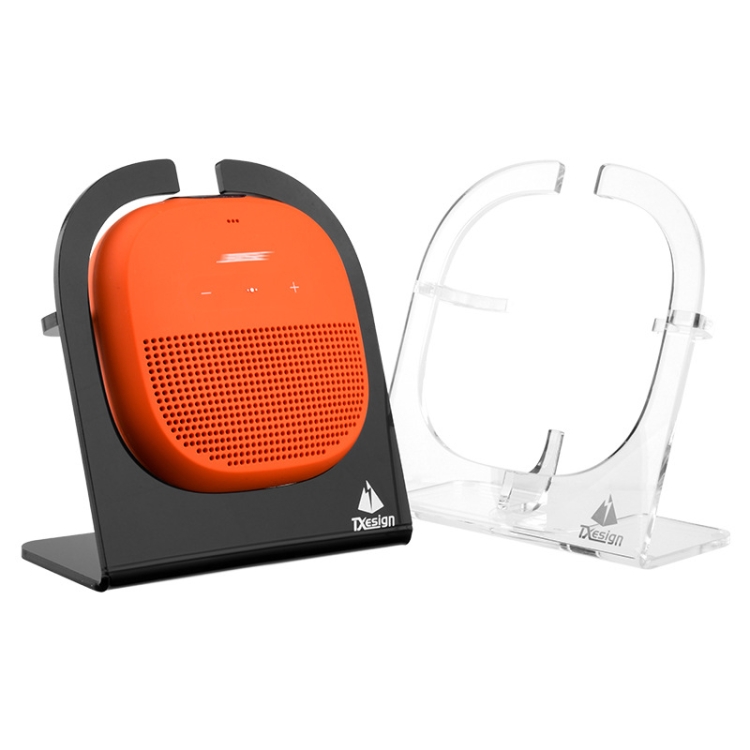 For Bose SoundLink Micro Speaker Txesign Base Acrylic Tilt Desktop Stand(Black) For Bose SoundLink Micro Speaker Txesign Base Acrylic Tilt Desktop Stand(Black)