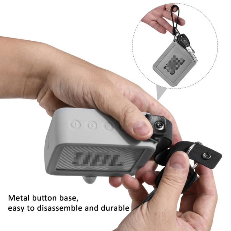 For JBL GO 2 Speaker Silicone Cover with PU Hand Strap Anti-lost Audio Protective Case(Black) For JBL GO 2 Speaker Silicone Cover with PU Hand Strap Anti-lost Audio Protective Case(Black)