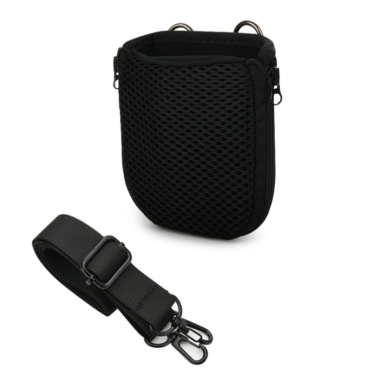 For JBL Go 4 / Go 3 / Clip 5 Speaker Shoulder Bag Mesh Opening Mouth EVA Carrying Case(Black) For JBL Go 4 / Go 3 / Clip 5 Speaker Shoulder Bag Mesh Opening Mouth EVA Carrying Case(Black)