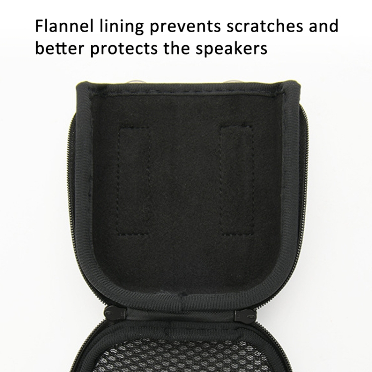 For JBL Go 4 / Go 3 / Clip 5 Speaker Shoulder Bag Mesh Opening Mouth EVA Carrying Case(Black) For JBL Go 4 / Go 3 / Clip 5 Speaker Shoulder Bag Mesh Opening Mouth EVA Carrying Case(Black)
