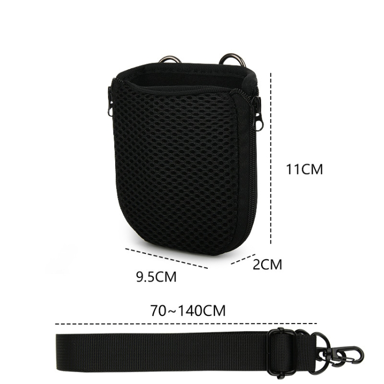 For JBL Go 4 / Go 3 / Clip 5 Speaker Shoulder Bag Mesh Opening Mouth EVA Carrying Case(Black) For JBL Go 4 / Go 3 / Clip 5 Speaker Shoulder Bag Mesh Opening Mouth EVA Carrying Case(Black)
