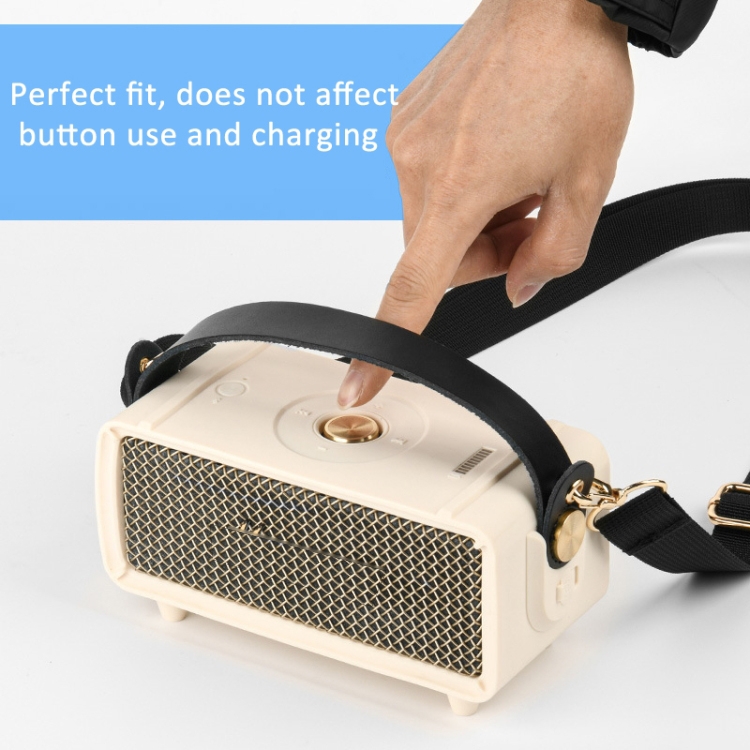 For Marshall Emberton II Speaker Silicone Protective Cover with Shoulder Strap Carrying Case(Black) For Marshall Emberton II Speaker Silicone Protective Cover with Shoulder Strap Carrying Case(Black)