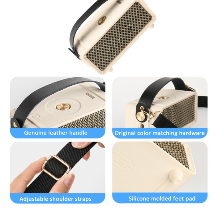 For Marshall Emberton II Speaker Silicone Protective Cover with Shoulder Strap Carrying Case(Black) For Marshall Emberton II Speaker Silicone Protective Cover with Shoulder Strap Carrying Case(Black)