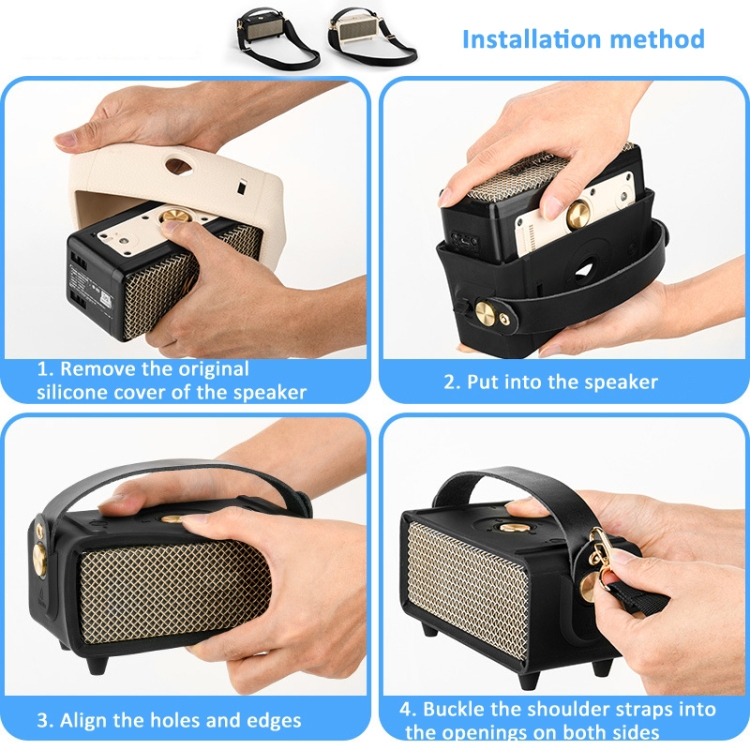 For Marshall Emberton II Speaker Silicone Protective Cover with Shoulder Strap Carrying Case(Black) For Marshall Emberton II Speaker Silicone Protective Cover with Shoulder Strap Carrying Case(Black)