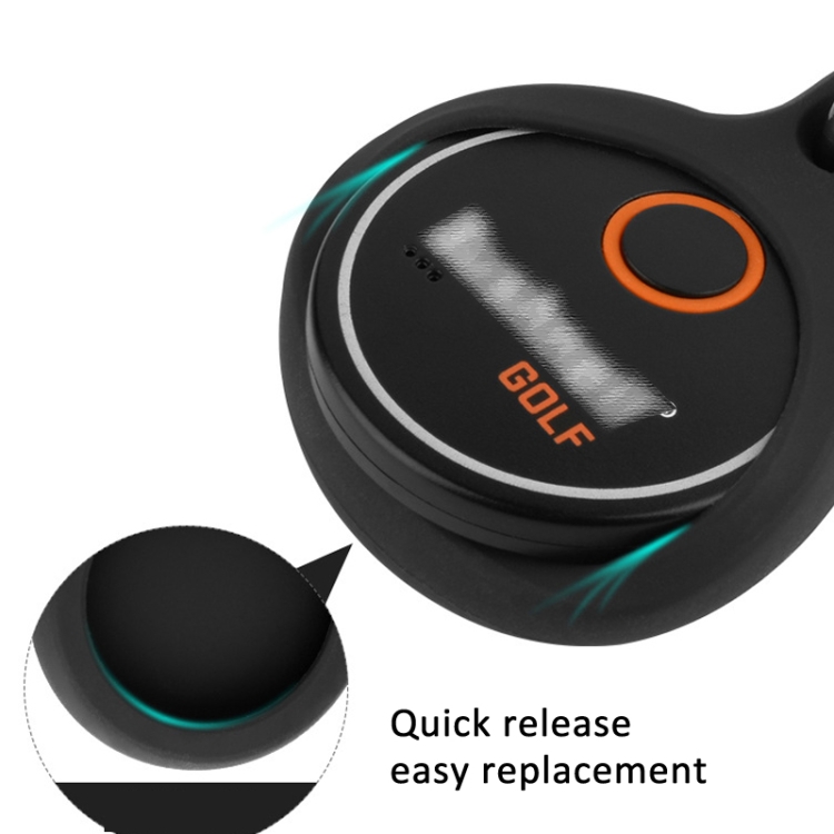 For Bushnell Wingman Golf GPS Speaker Remote Control Silicone Cover With Hook(Black) For Bushnell Wingman Golf GPS Speaker Remote Control Silicone Cover With Hook(Black)