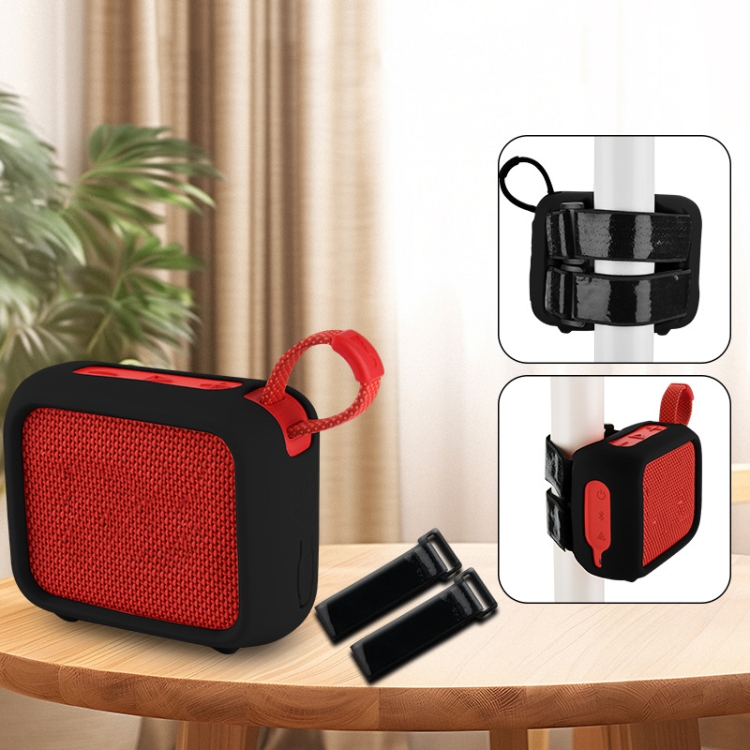 For JBL Go 4 Speaker Silicone Cover With Fixing Strap for Bike Golf Cart(Black) For JBL Go 4 Speaker Silicone Cover With Fixing Strap for Bike Golf Cart(Black)