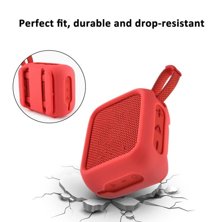 For JBL Go 4 Speaker Silicone Cover With Fixing Strap for Bike Golf Cart(Black) For JBL Go 4 Speaker Silicone Cover With Fixing Strap for Bike Golf Cart(Black)