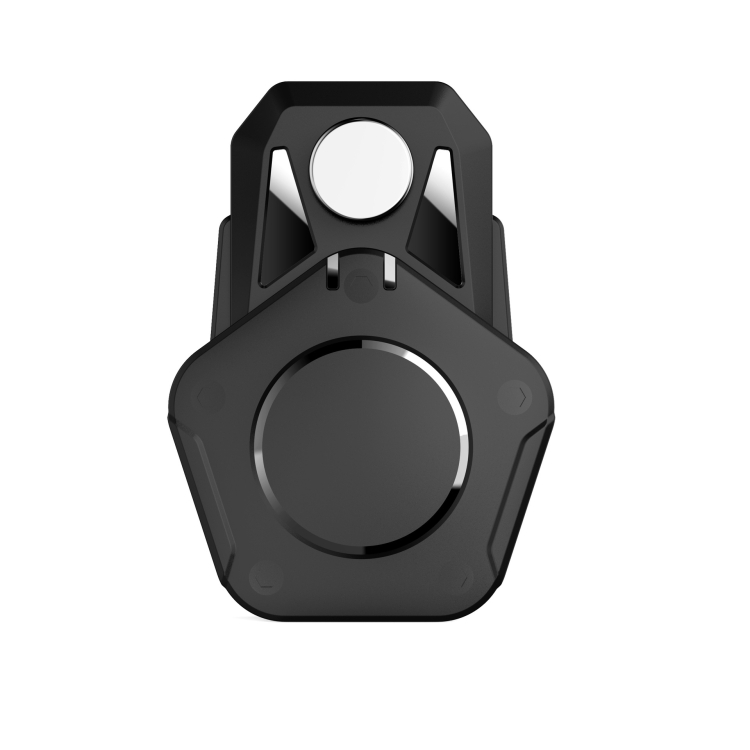 For AirTag Tracker Magnetic Lock Case Waterproof Hidden Protective Cover(Black)