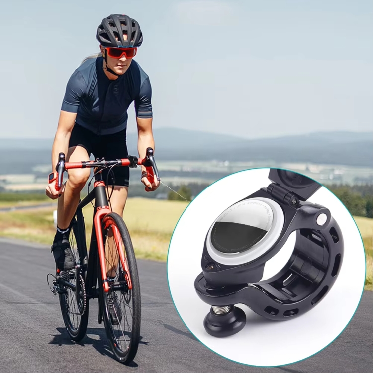 For AirTag Hidden Bicycle Bell Holder for AirTag Anti-Theft Mountain Bike Aluminum Horn