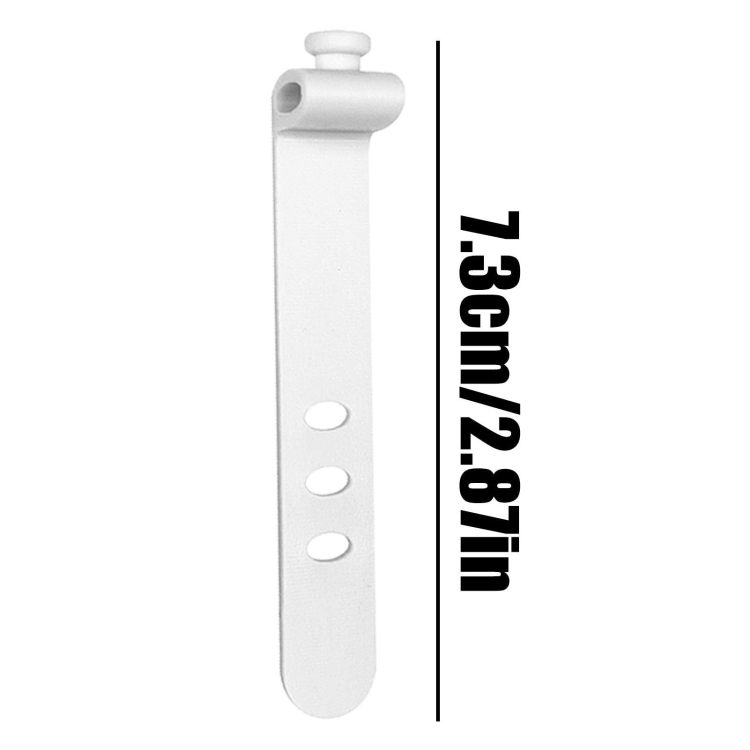 100pcs /Pack 73mm 3-Hole Silicone Cable Tie Wire Winder Organizer(Black) 100pcs /Pack 73mm 3-Hole Silicone Cable Tie Wire Winder Organizer(Black)