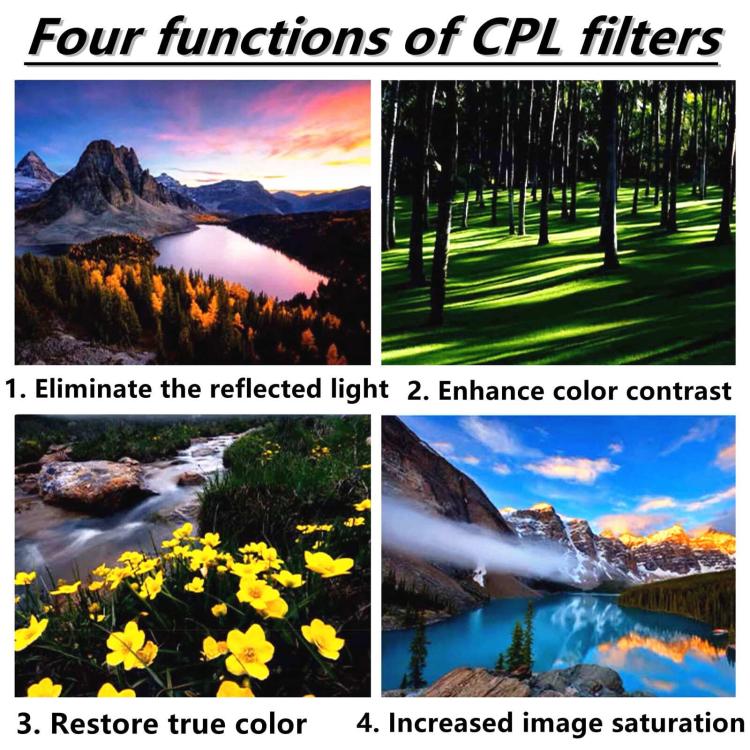 52mm CPL Filter With Lens Clip For Mobile Phone 52mm CPL Filter With Lens Clip For Mobile Phone
