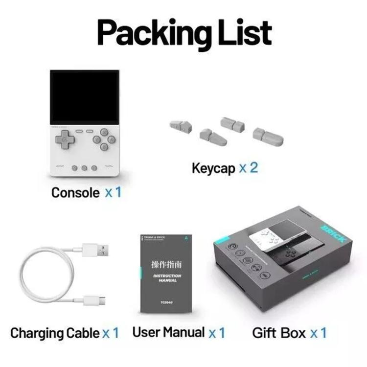 TRIMUI BRICK 64GB ブラック クリアボタン ガラスフィルム付属