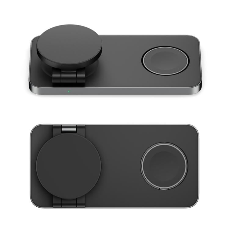 T8 3 In 1 Folding Magnetic Wireless Charging Dock For Apple Watch / iPhone / AirPods(Black) T8 3 In 1 Folding Magnetic Wireless Charging Dock For Apple Watch / iPhone / AirPods(Black)