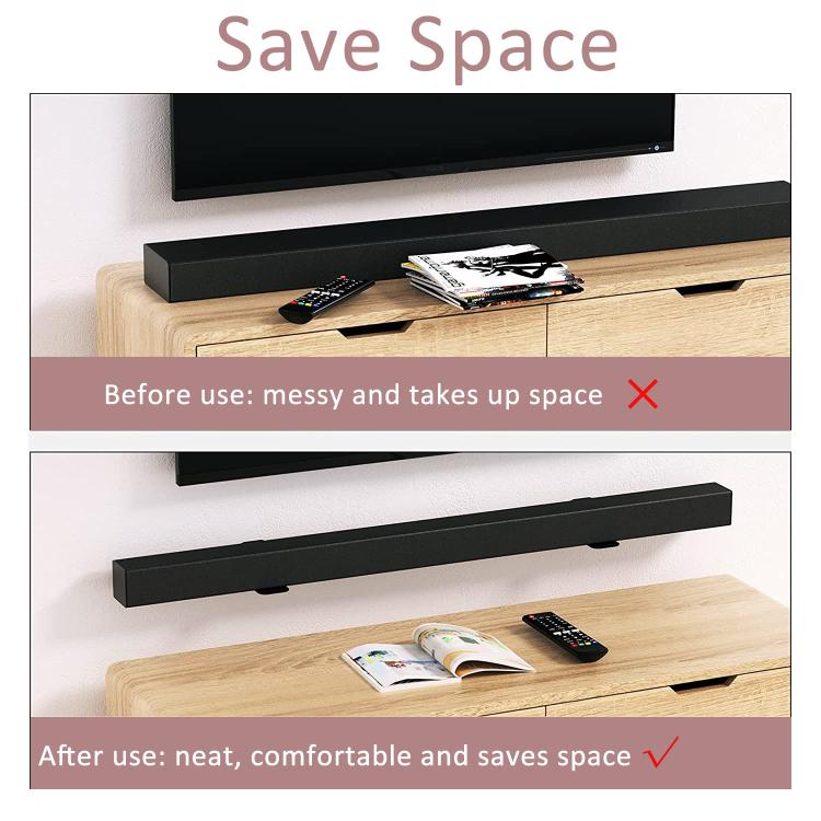 Universal Wall Mount Sound Bar Bracket For Speakers Within 5.1 Inch In Width(Black) Universal Wall Mount Sound Bar Bracket For Speakers Within 5.1 Inch In Width(Black)