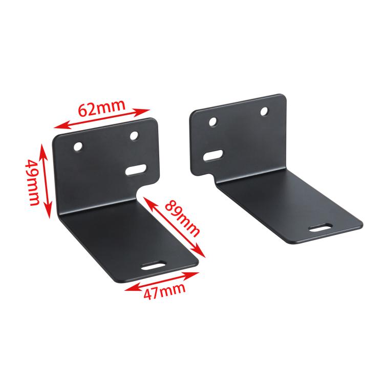 Wall Mount Kit for Soundbar Universal Dual Bracket for Most Sound Bar(Black) Wall Mount Kit for Soundbar Universal Dual Bracket for Most Sound Bar(Black)
