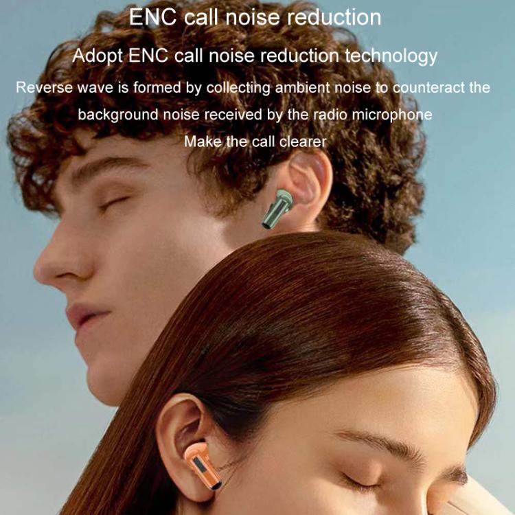 BPG Portable Wireless Bluetooth Earphones Unique Retro Trendy Digital Display Clock Noise Canceling Earphones(Green)