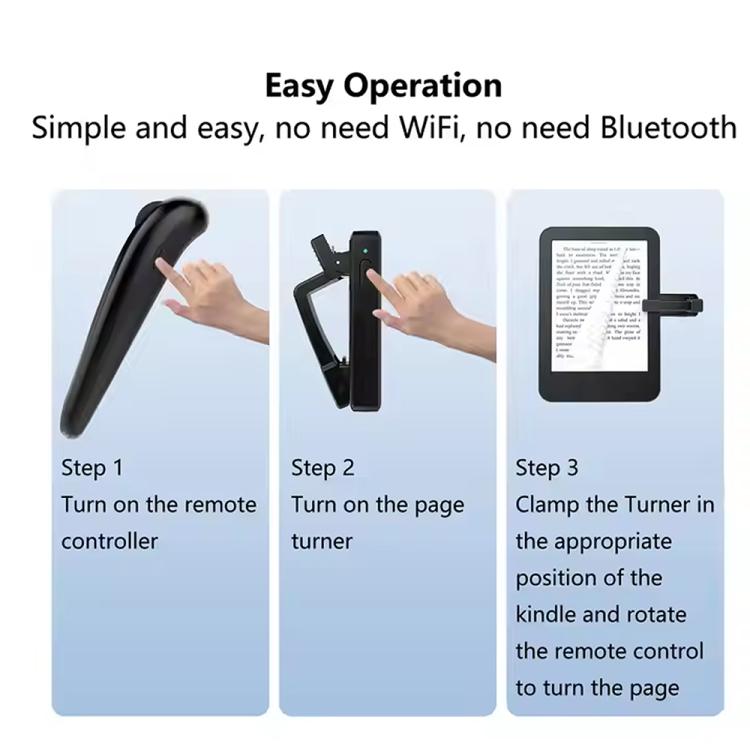 RK-C259 For Kindle Multifunctional Page Turner Mobile Phone Selfie Bluetooth Remote Control(Black) RK-C259 For Kindle Multifunctional Page Turner Mobile Phone Selfie Bluetooth Remote Control(Black)