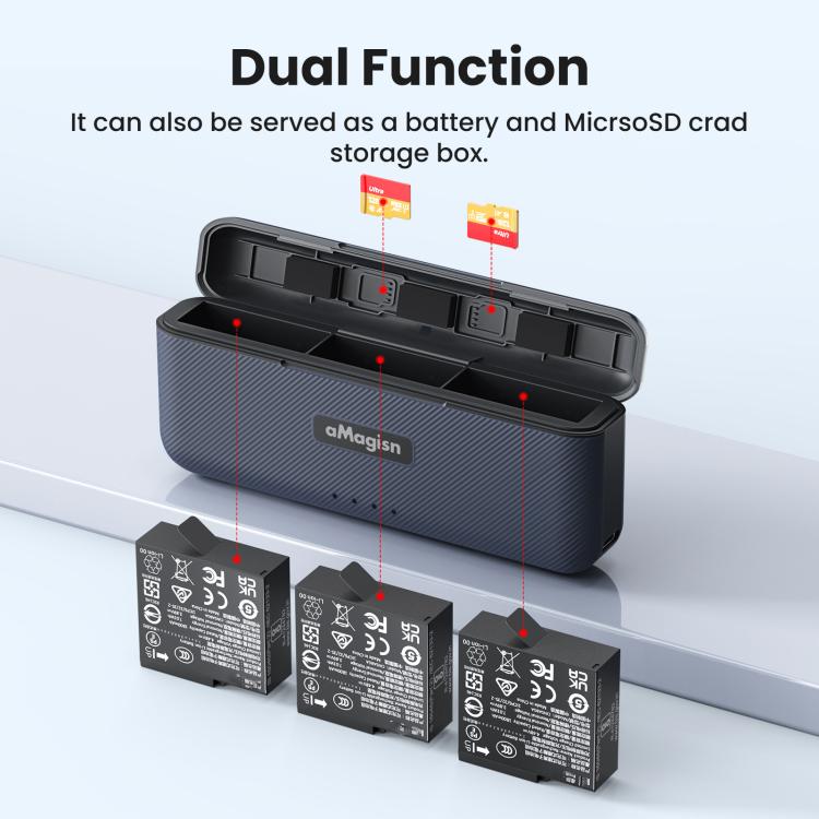 Insta360 Ace Pro 2 バッテリー用 aMagisn 急速充電ボックス 充電器