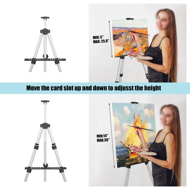 Portable Aluminum Easel Tripod Stand Student Children Sketch Folding ...