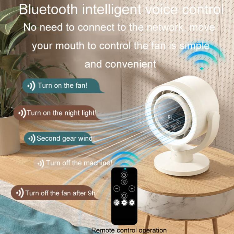 Fan Intouch Image F168 Intelligent Voice Desktop Circulation Fan Touch-Screen Shaking ...