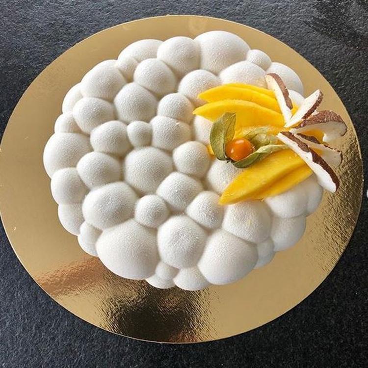3D Round Bubble Cloud Cake Silicone Mold Mousse Pudding Jelly Mold Baking  Supplies