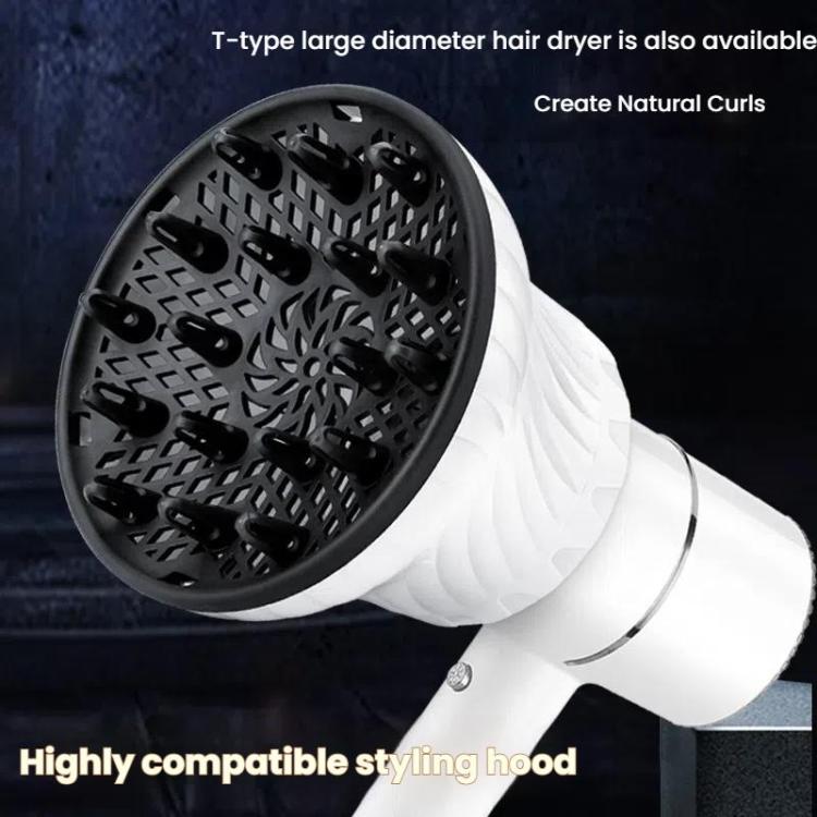 New Air Universal Hair Diffuser Hair-Dryer Air Hood Blow Mode Curl Hair Styler Artifact for Salon Curls at Home, Volume, and Frizz-Free Shine-White