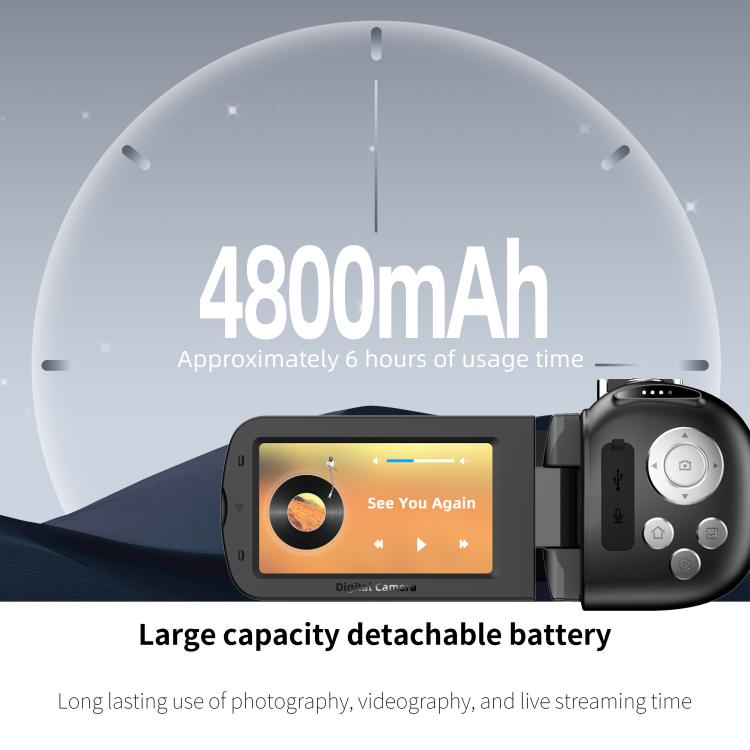 Hd Color Video Camera WiFi HD 4K Lightless Colorful Night Vision Digital Video Camera, Color ...