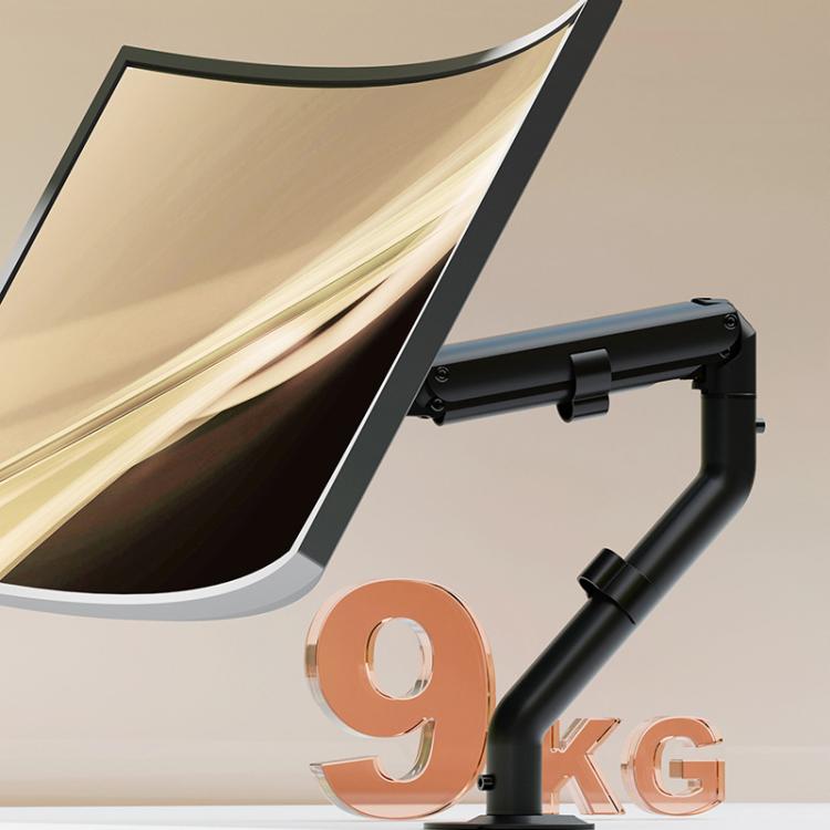 For 15-32 Inch Monitor Bracket Adjustable Gas Spring Computer Screen Desk Mount Stand(Black) - B6