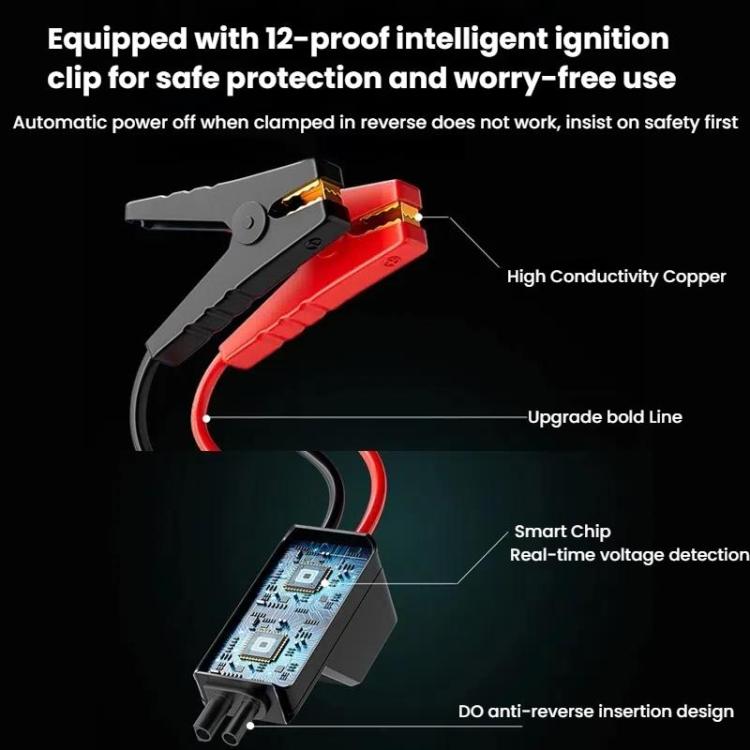 SUITU ST-9650B 4 x 1500mAh Car Emergency Starting Power Supply Inflatable Pump Integrated Machine - B5