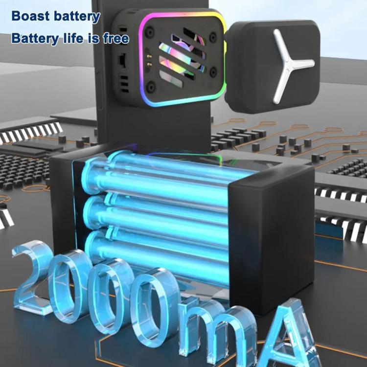 SR03 Wireless Magnetic Phone Cooler With LED Light Overclocking Semiconductor Cooling(White) - B7